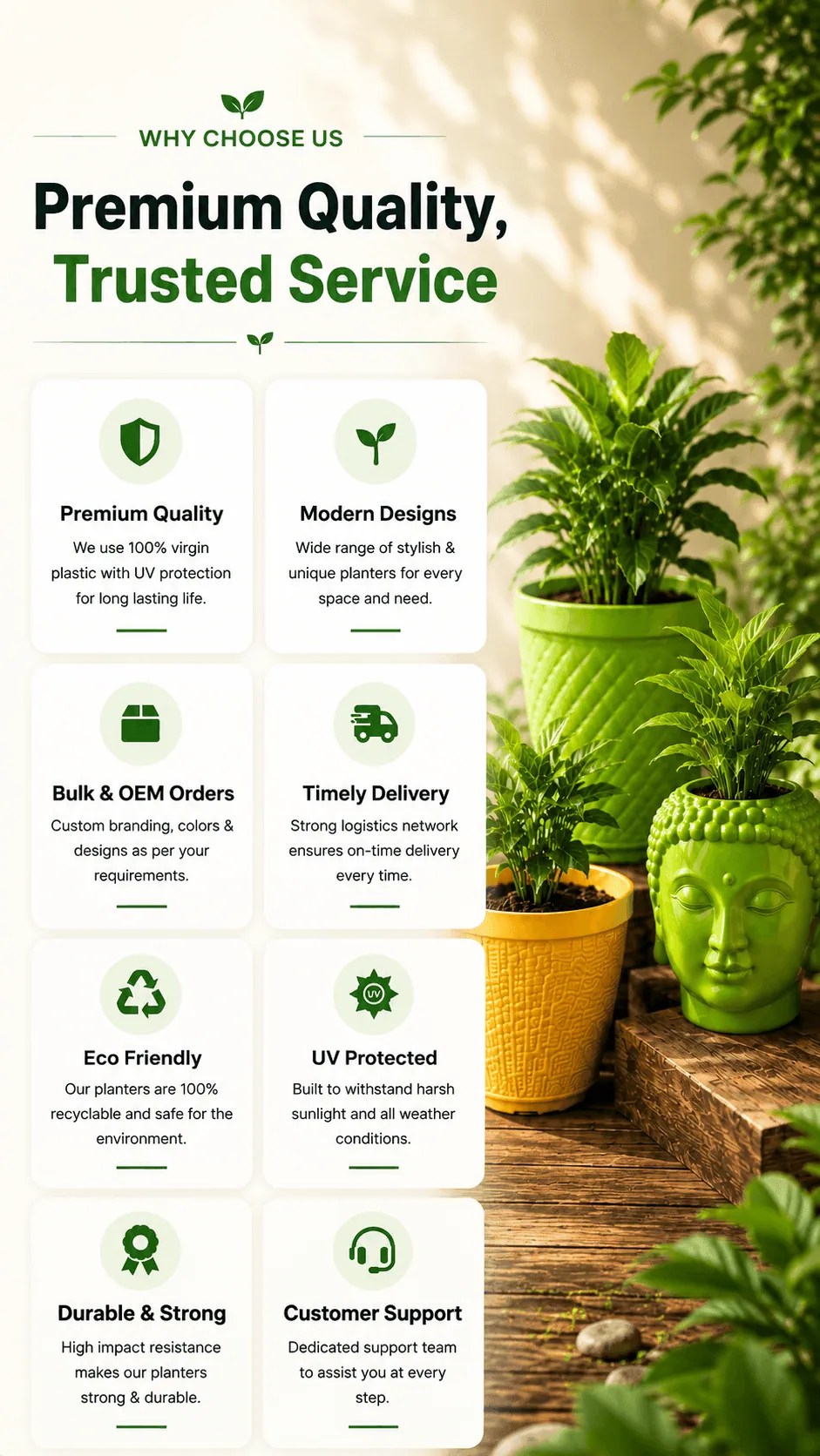 Why Choose Grow Green Planters