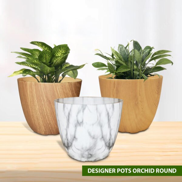 ⁠Designer Plastic Pots